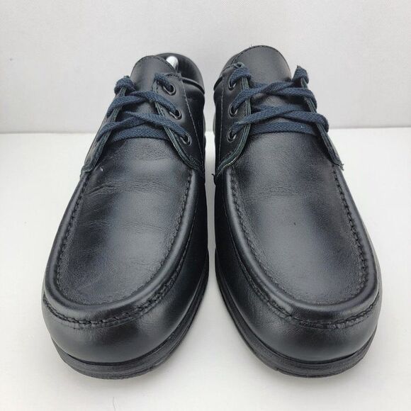 Red Wing Shoes Mens 9 EEE EXTRA WIDE Oxford Blue Leather Lace Up Casual Comfort - Picture 2 of 8